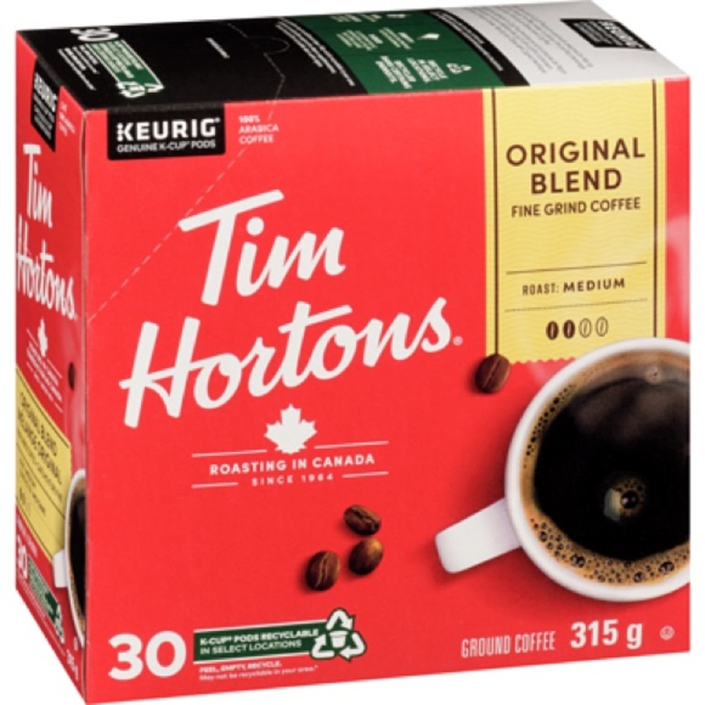 Tim Hortons k-cup 30 pack brand new keurig coffee. Imported from Canada